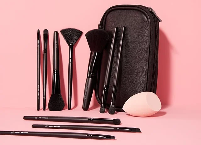 Full Face & Eye Makeup Brush Set with Travel Case Full Face & Eye Makeup Brush Set with Travel Case