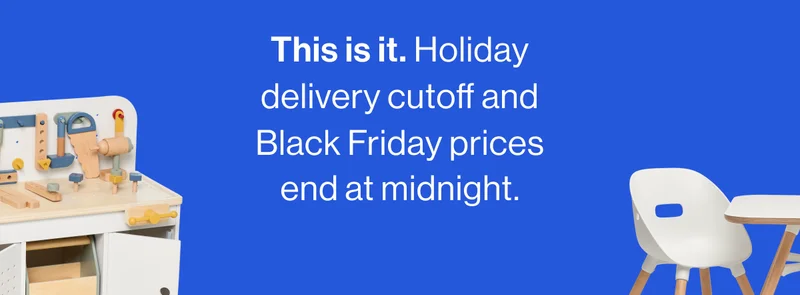 This is it. Holiday delivery cutoff and Black Friday prices end at midnight.
