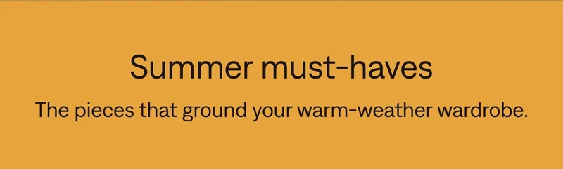Summer must-haves