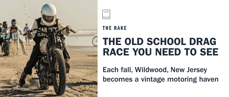 vintage motoring drag race