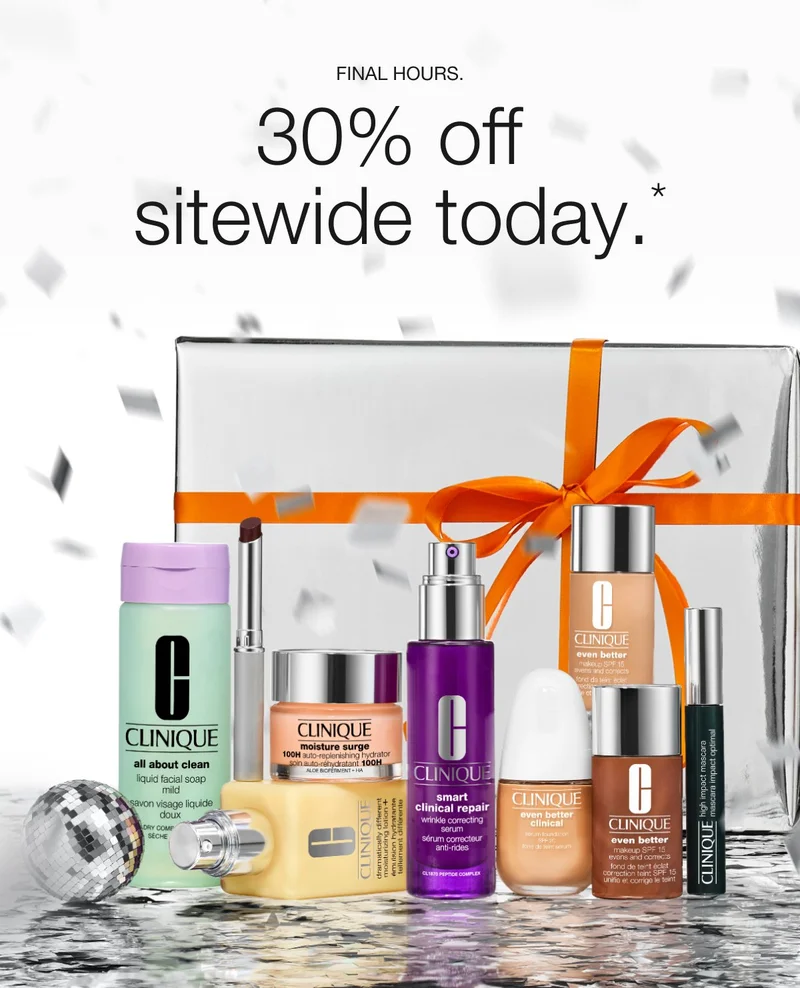 DAY 6: MAKE THEM MERRY. 30% off sitewide today.* 12 Days of Treats It's a great day for holiday shopping. Get gifts for them and our most-wanted skincare + makeup for you. Code MERRY30 Shop Bestsellers *No further discounts. Excludes gift sets, duos, travel sizes, and items marked as not eligible for discount.