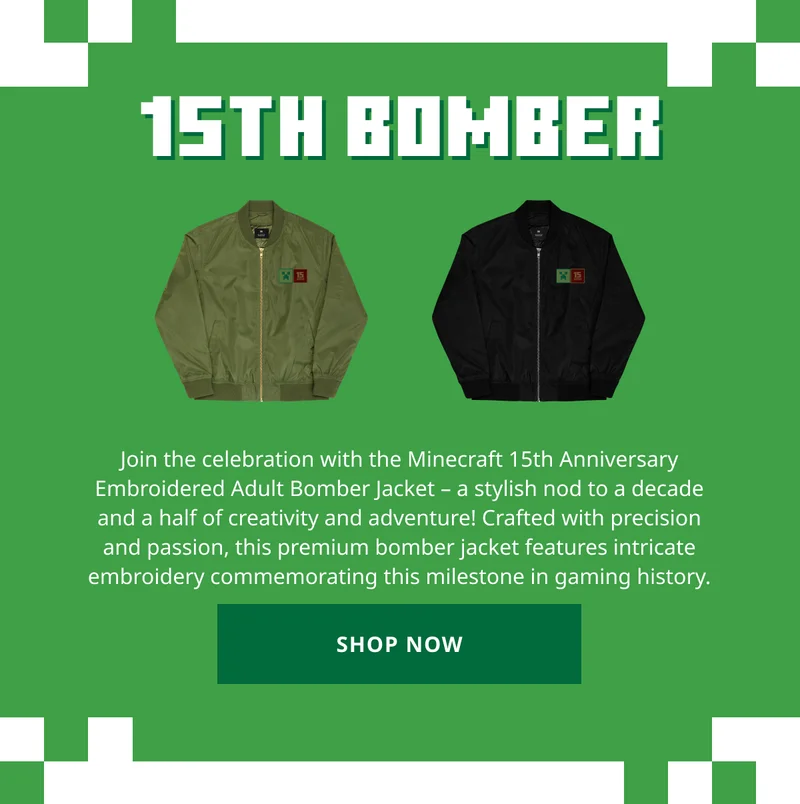 Shop 15th Anniversary Bomber