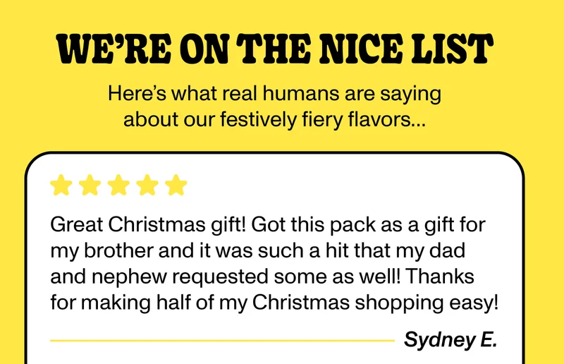 We're on the Nice List