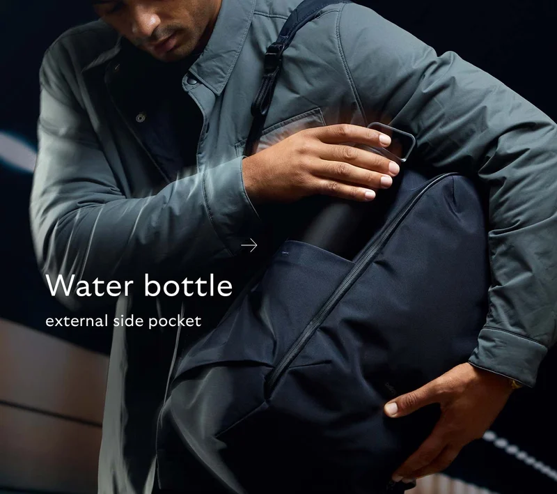 External side water-bottle pocket
