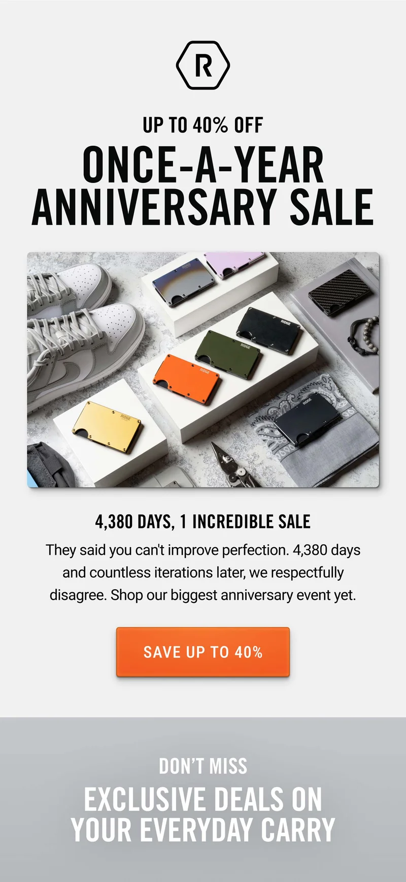 up to 40% off
