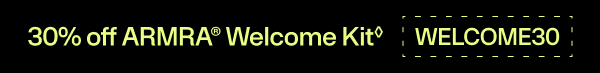 30% off Welcome Kit and 15% off flavors promotional banner.