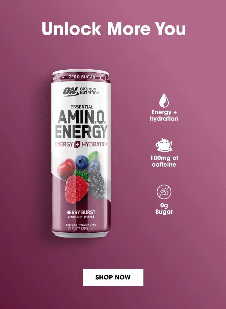 Unlock More You. Energy + hydration, 100mg of caffeine, 0g Sugar. SHOP NOW.