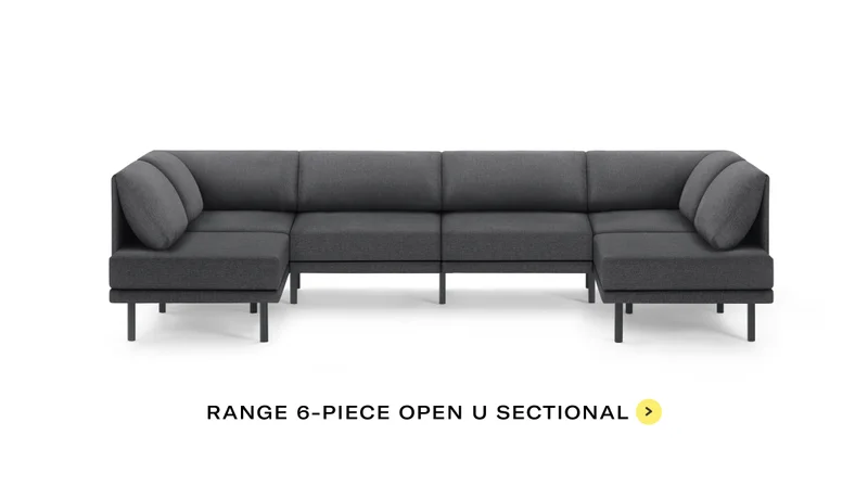RANGE OPEN U SECTIONAL