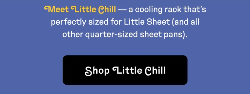 A cooling tack that is perfectly sized for little sheet