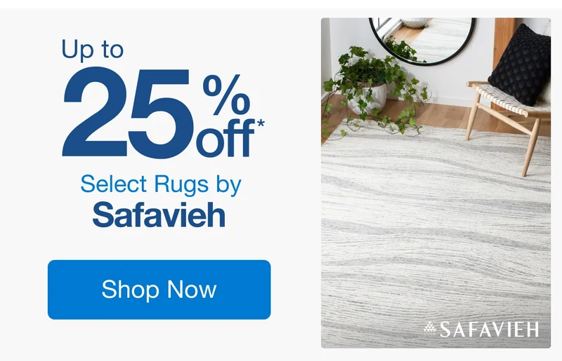 Up to 25% Off Select Rugs by Safavieh*
