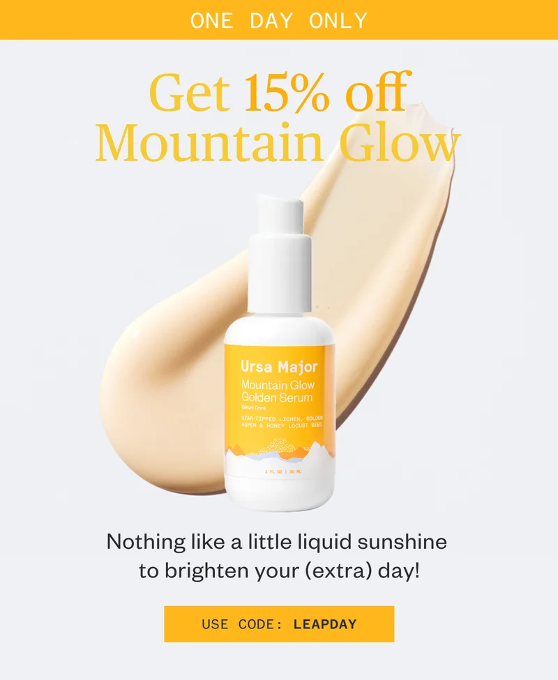 Shop Mountain Glow with Code LEAPDAY
