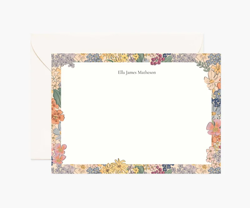 Image of Floral Personalized Stationery  - Mimi