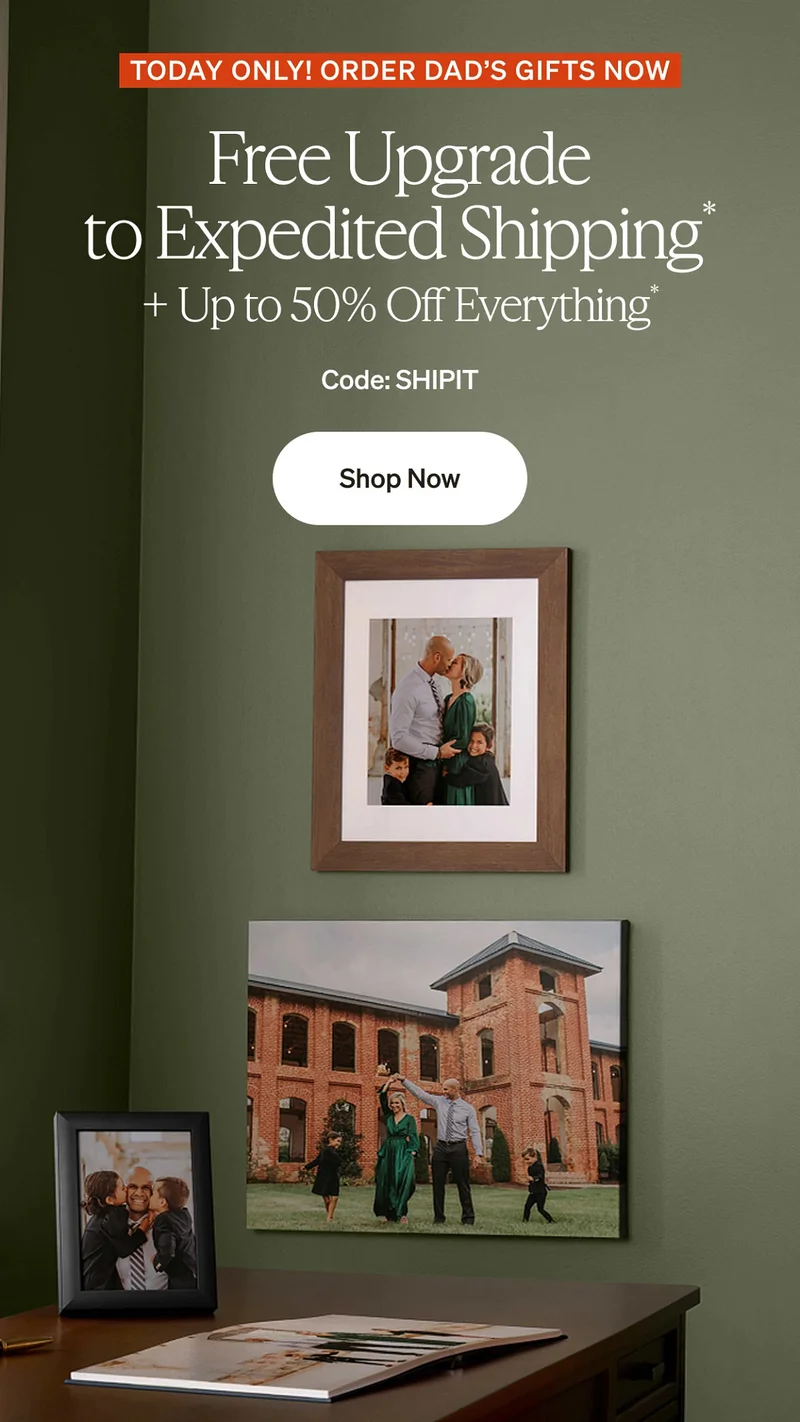 Today only: free upgrade to expedited shipping!