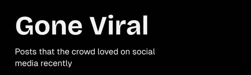 Gone Viral: Posts that the crowd loved on social media recently