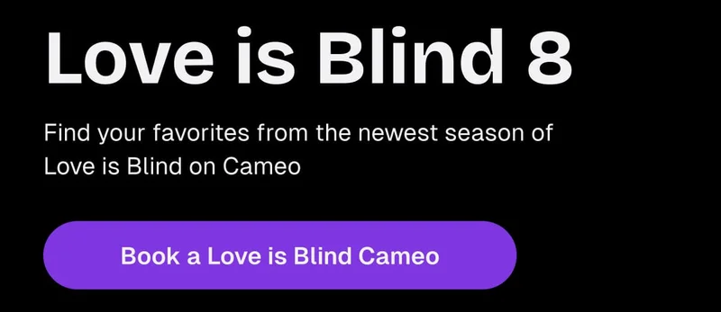 Love is Blind 8: Book a Love is Blind Cameo