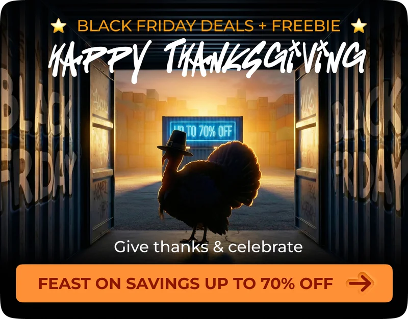 Up to 70% OFF with Thanksgiving & Black Friday