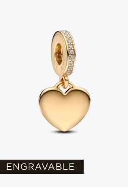 Engravable Heart Tag Dangle Charm