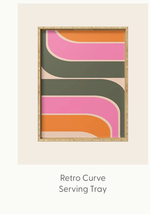 Retro Curve Serving Tray