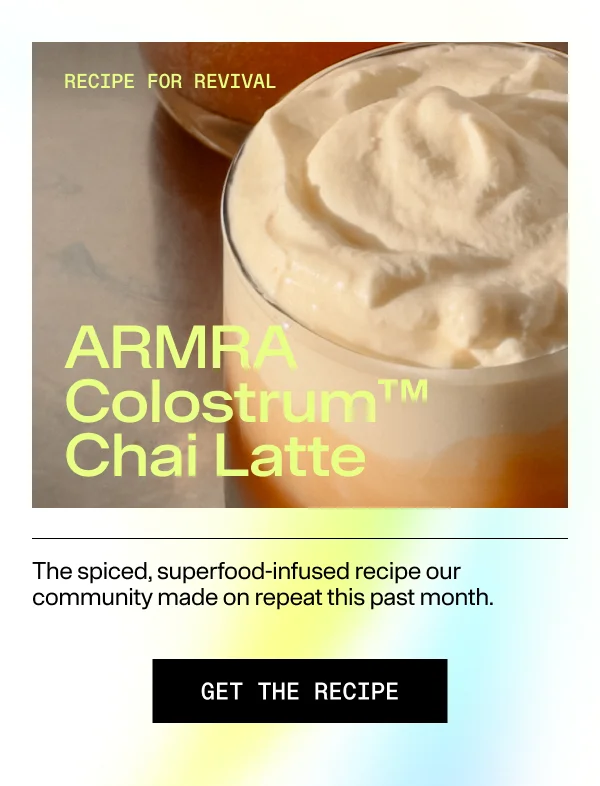 ARMRA Colostrum Chai Latte