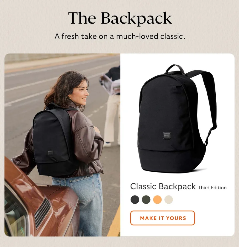 Classic Backpack – Third EditionA fresh take on a much-loved classic.