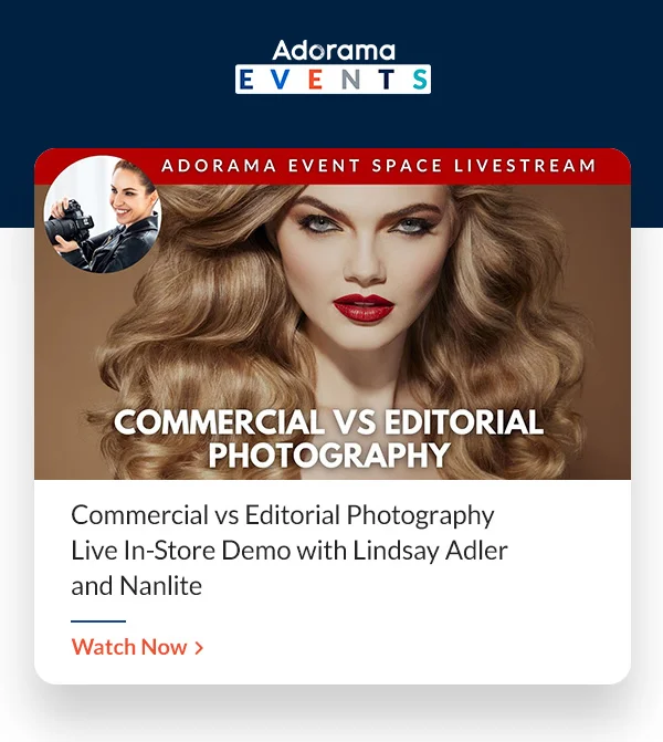 ADORAMA EVENTS   |   Commercial vs Editorial Photography Live In-Store Demo with Lindsay Adler and Nanlite