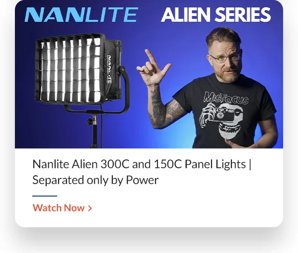AdoramaTV Nanlite Alien 300C and 150C Panel Lights | Separated only by Power