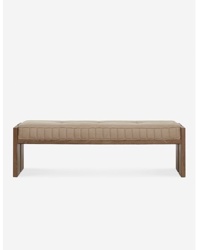 Maida Bench by DISC Interiors - Flax Linen Weave