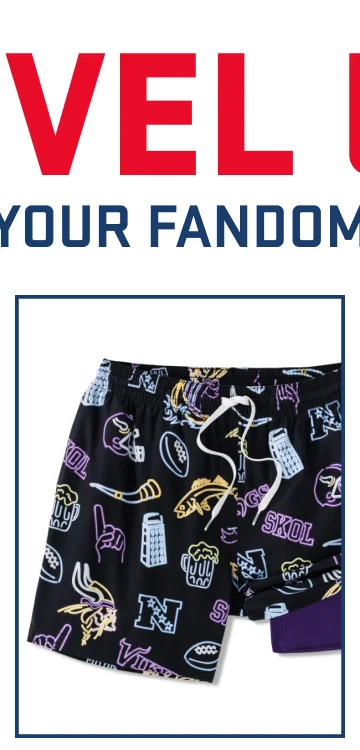 Lined Classic Swim Trunk: The Neon Vikings