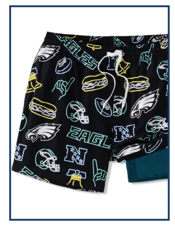 Lined Classic Swim Trunk: The Neon Eagles