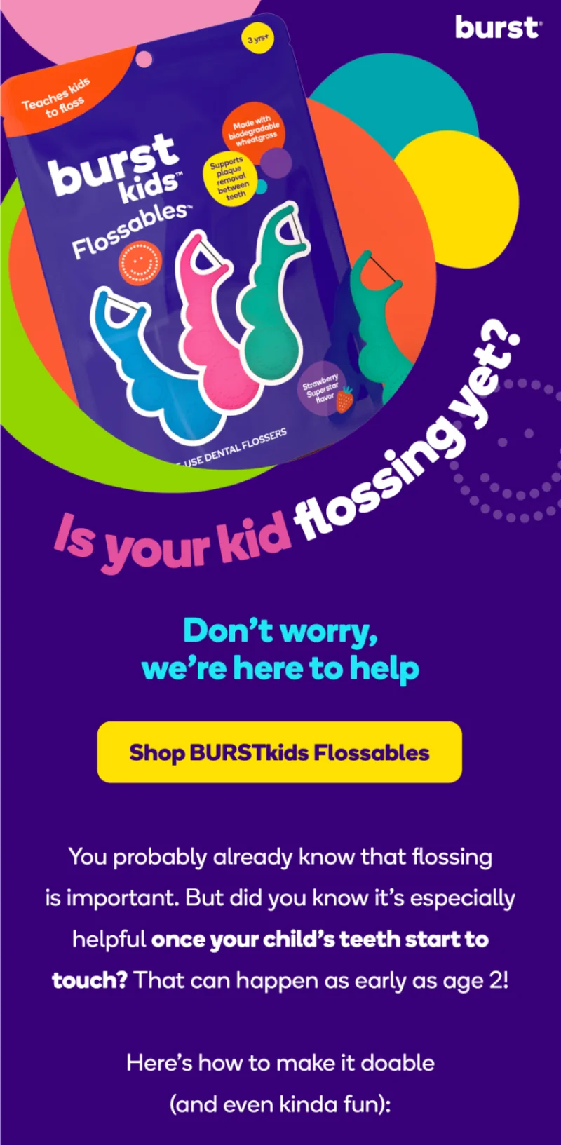 burst oral care kids