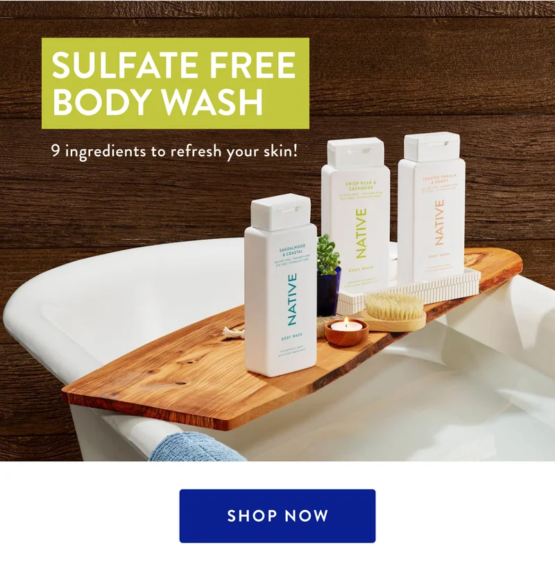 SULFATE FREE BODY WASH | 9 ingredients to refresh your skin! | SHOP NOW