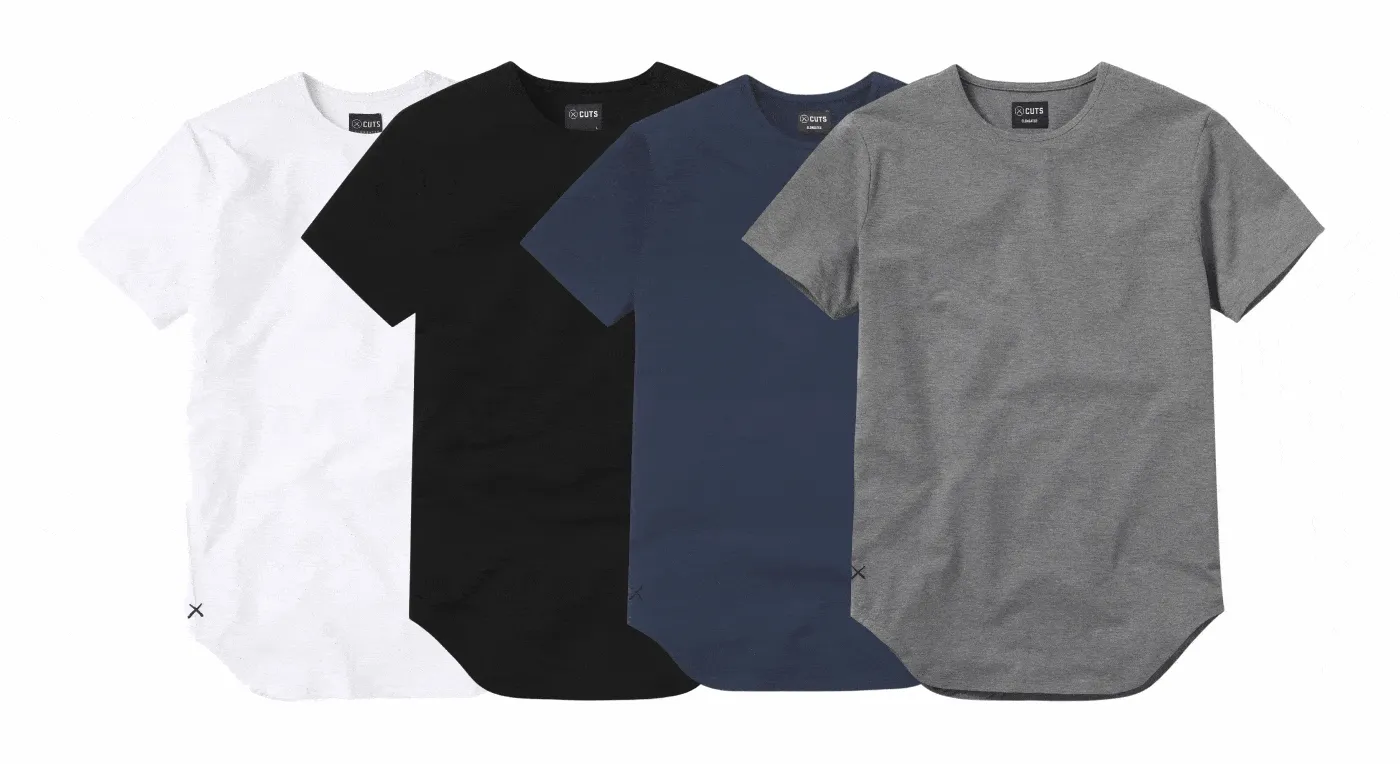 AO Elongated Tee Bundle 4-Pack