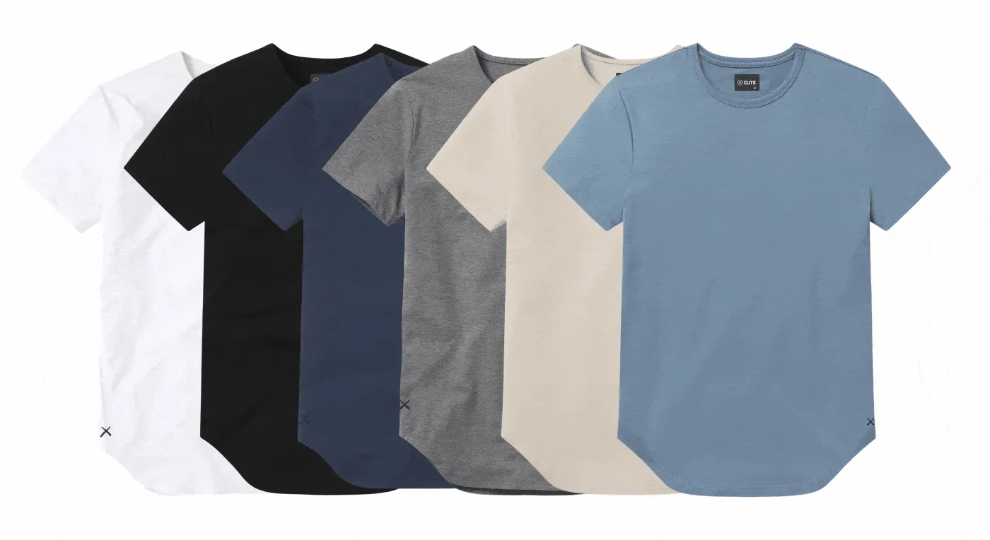 AO Elongated Tee Bundle 6-Pack