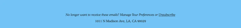 Manage Preferences