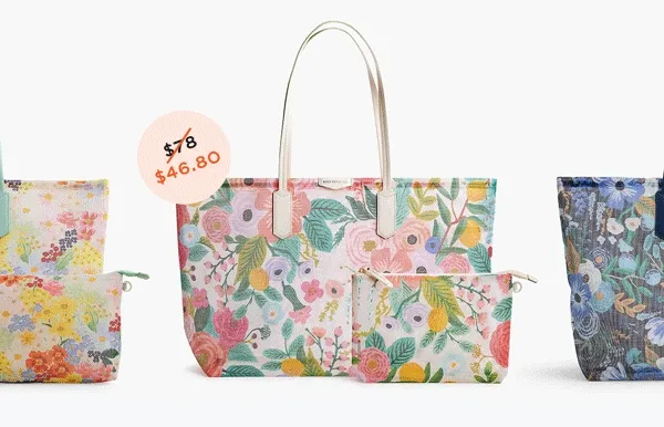Mesh Tote and Pouch 40% Off