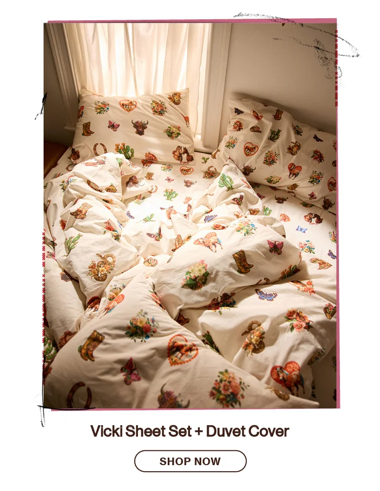 Vicki Sheet Set + Duvet Cover