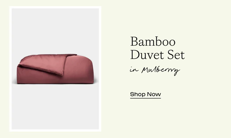 BAMBOO DUVET COVER IN MULBERRY