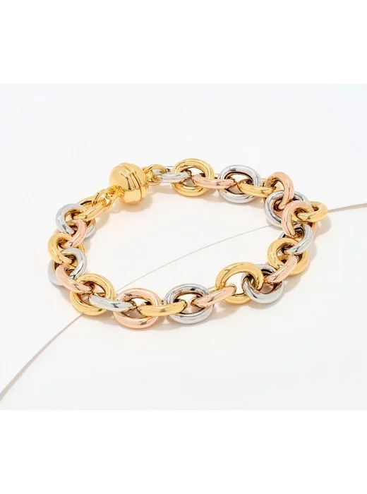 David Markstein Bronze Status Magnetic Rolo Bracelet