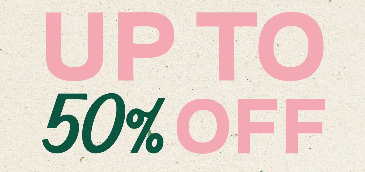 Up to 50% Off