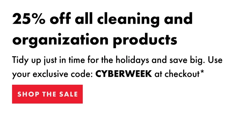 25% off cleaning and org products