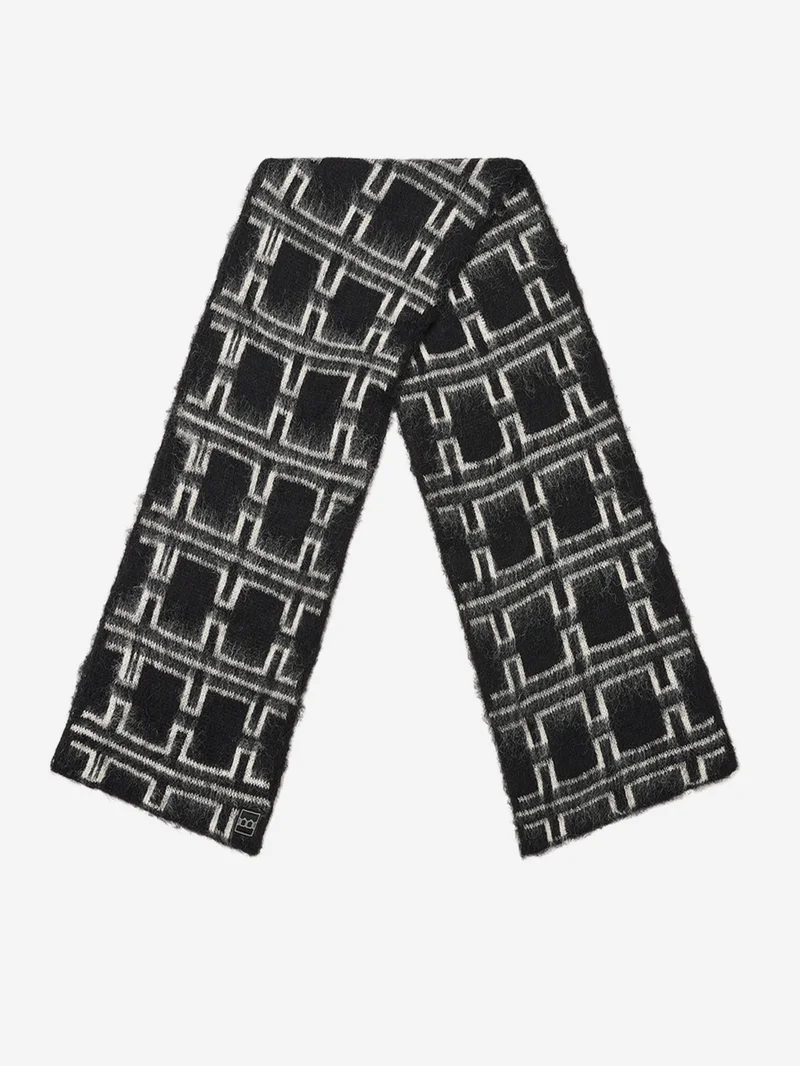 Image of The Trilogy Tapes TTT Mohair Knitted Repeat Scarf - Multi