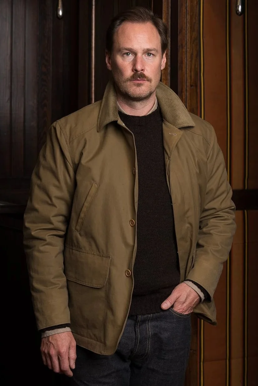 Wool-Lined Waxed Field Jacket Tan