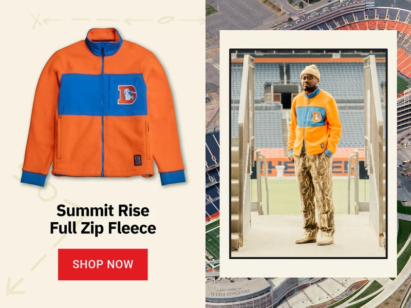 Topo Broncos Summit Rise Full Zip Fleece