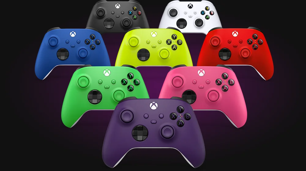 Xbox controllers.