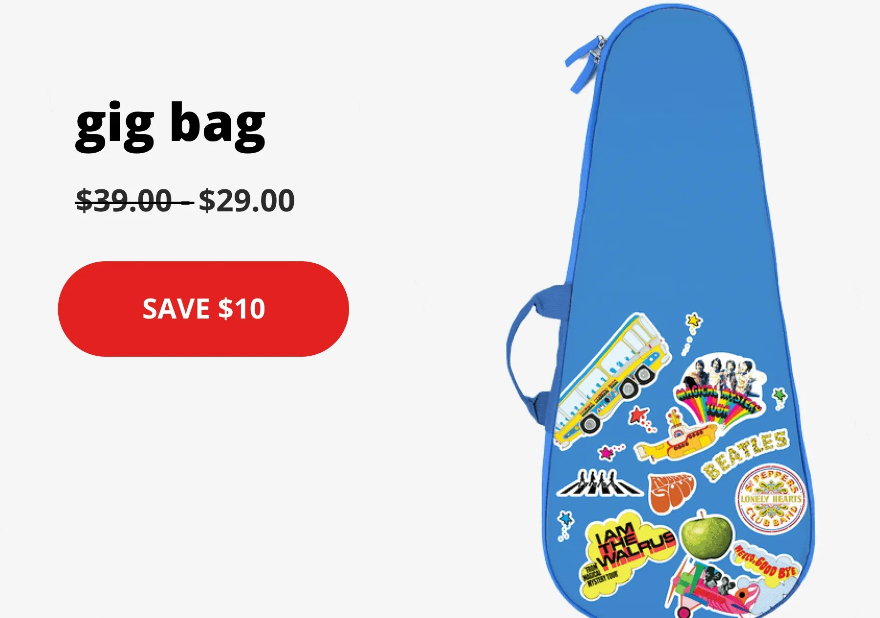 gig bag $29 - save $10