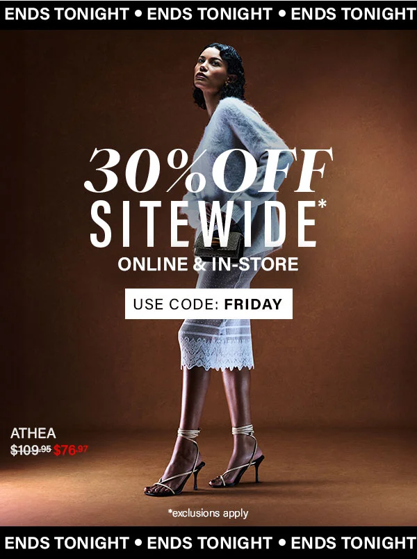 Ends Tonight 30% Off sitewide - Athea