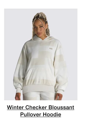 Winter Checker Bloussant Pullover Hoodie