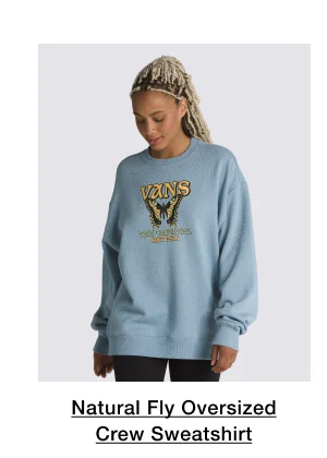 Natural Fly Oversized Crew Sweatshirt