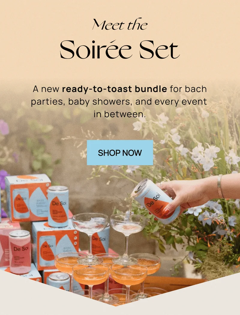 Meet the Soirée Set | A new ready-to-toast bundle for bach parties, bridal showers, and every event in between.  | CHEERS TO THAT