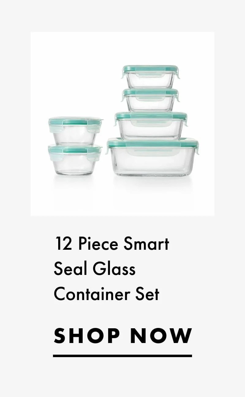 12 Piece Smart Seal Glass Container Set | SHOP NOW
